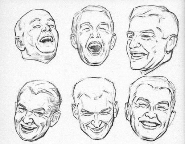 Нарисовать мимику