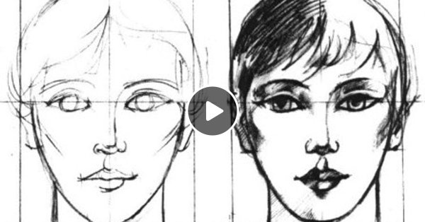 Образный рисунок лица