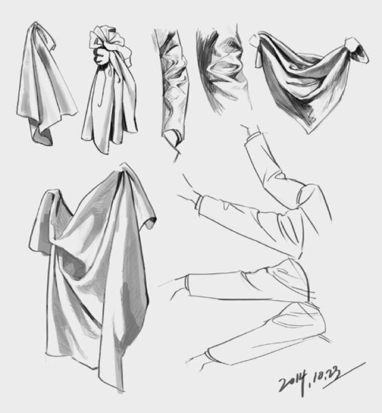 Туториалы складки на одежде