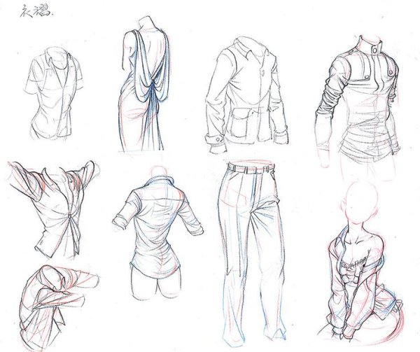 Референсы для рисования одежды