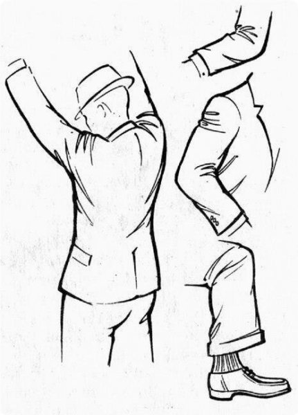 Складки на рукавах