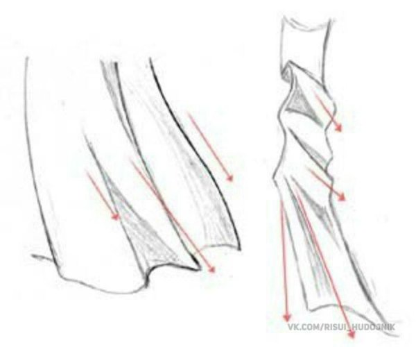 Платье на ветру туториал