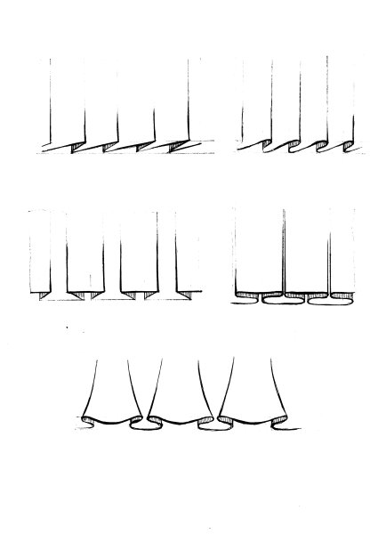 Технический эскиз складки