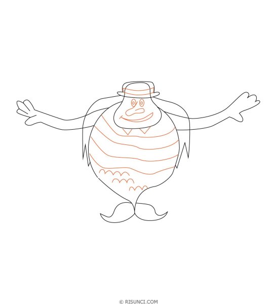 Водяной для раскрашивания