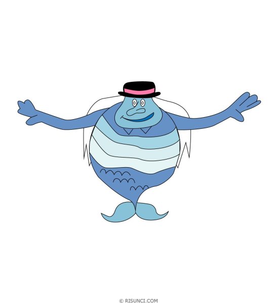 Водяной мультяшный