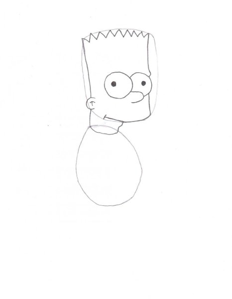 Нарисовать Барта Симпсона поэтапно