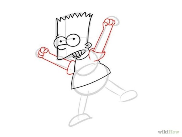 Барт симпсон поэтапно