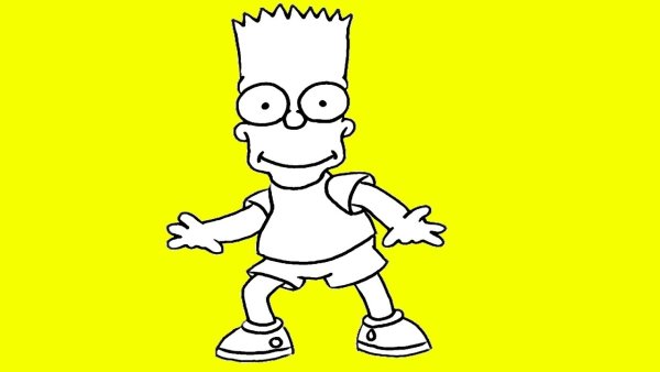 Барт симпсон рисунок