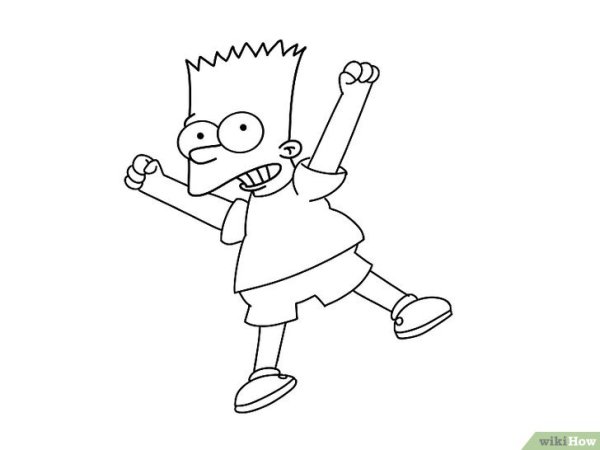Барт симпсон рисунок из тик тока