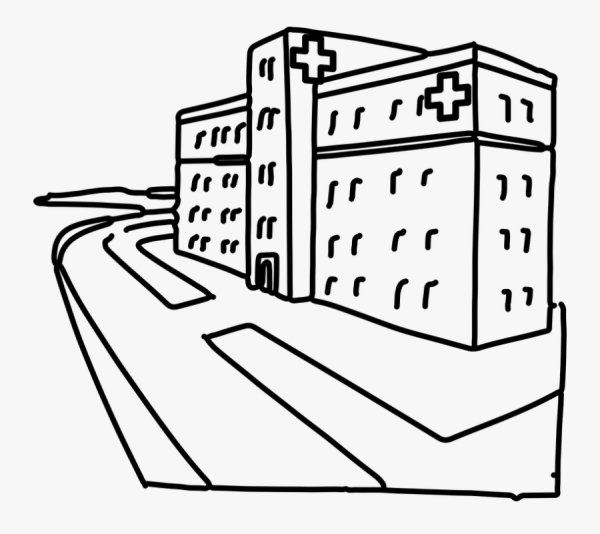 Раскраска больница здание