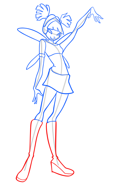 Нарисовать Блум из Винкс