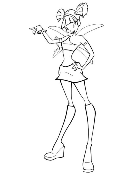 Раскраски Винкс Муза чармикс