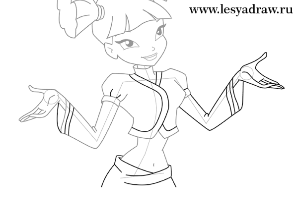 Винкс карандашом Муза