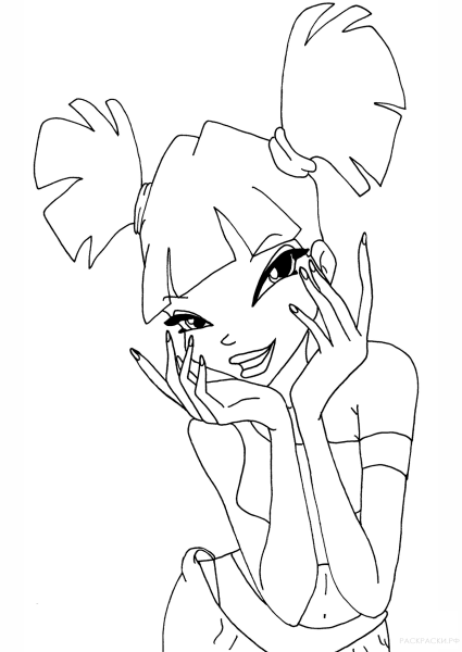 Раскраски Винкс Муза