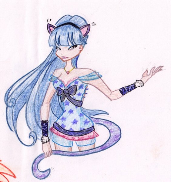 Винкс для срисовки Муза