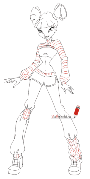 Муза рисунок поэтапно