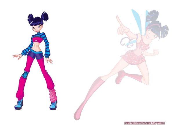 Рисовать фею Винкс музу