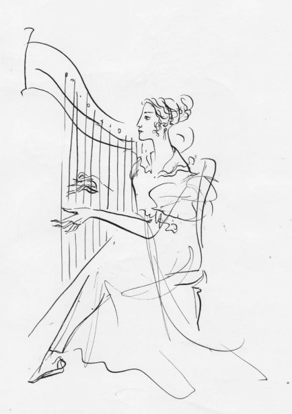 Муза с арфой