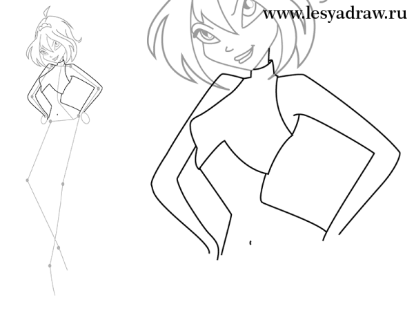 Рисунки Винкс карандашом для начинающих