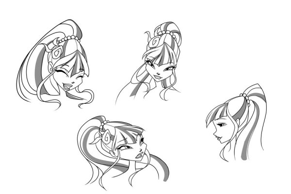 Причёски Винкс референс