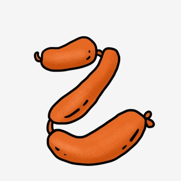 Сосиска без фона