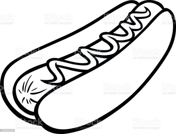 Хот дог контур