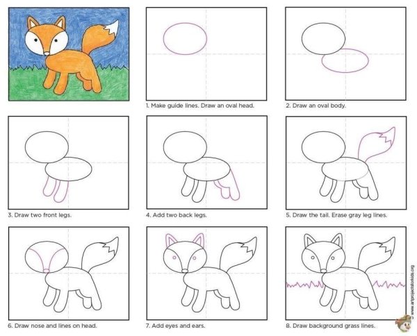 Схемы для рисования для детей 5-6 лет