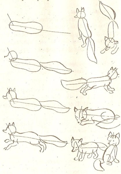 Рисунок мартышка и очки поэтапно