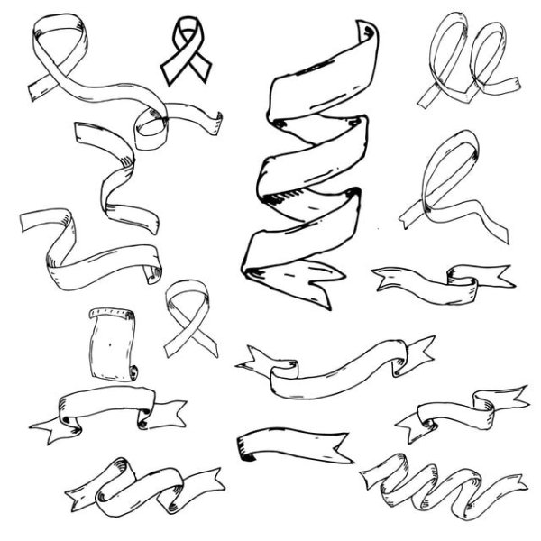 Ленточка карандашом