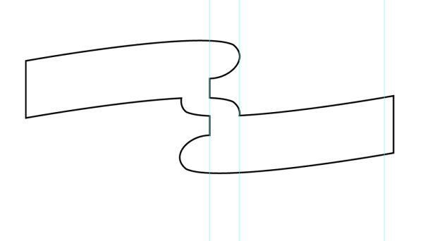 Нарисовать изгиб ленты