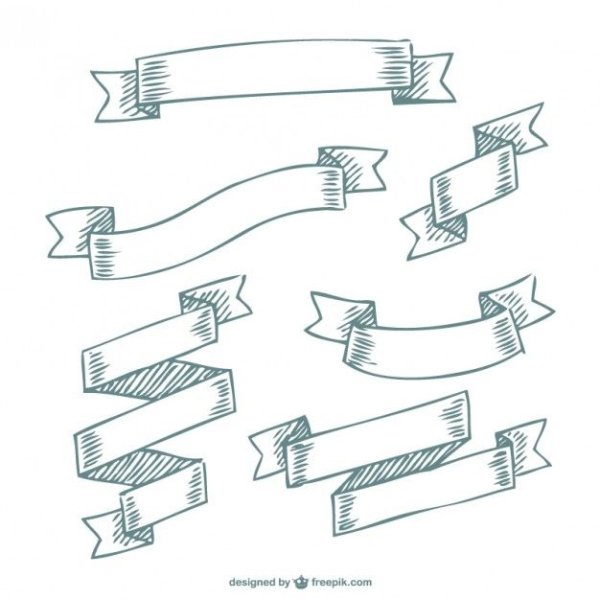 Ленточка карандашом