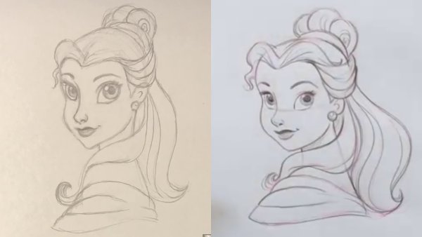 Как нарисовать принцесс из Диснея