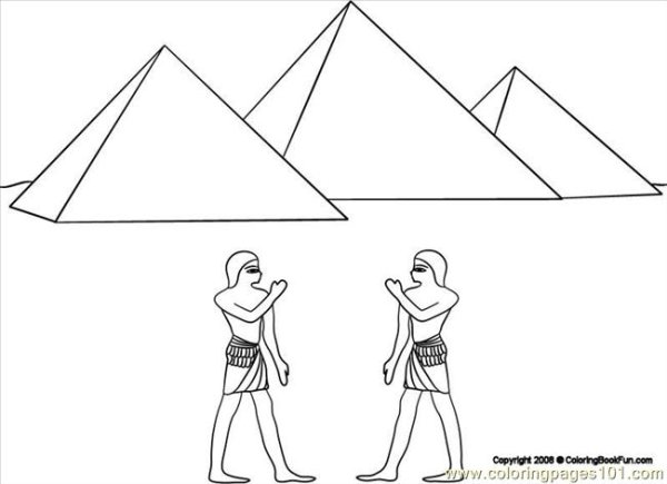 Египет пирамида Хеопса набросок