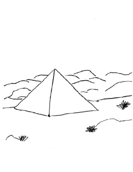 Египетские пирамиды раскраска