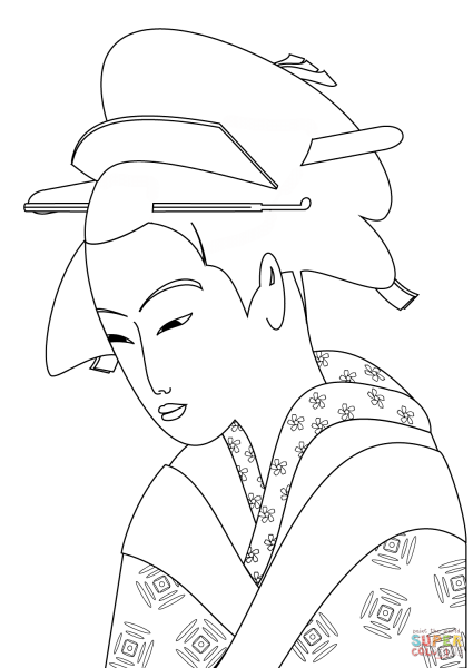 Раскраска Япония