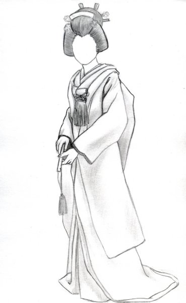 Кимоно набросок