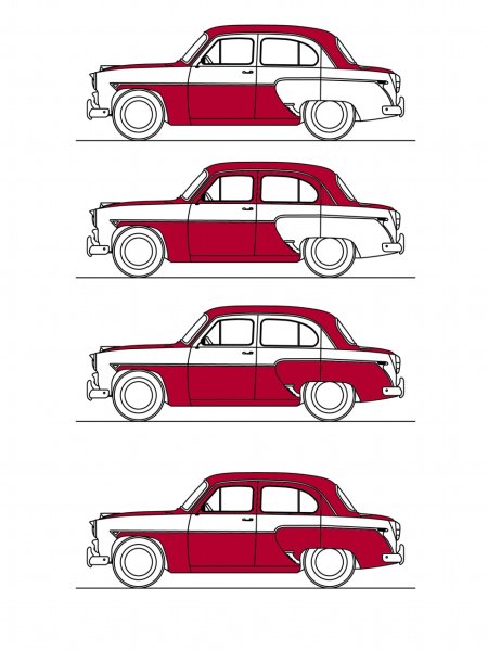 Москвич 407 чертеж кузов