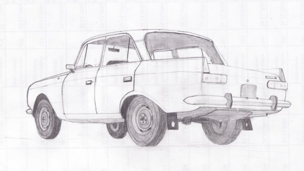 Москвич ИЖ 412 чертеж