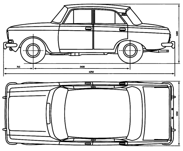 Москвич 2140 чертежи кузова