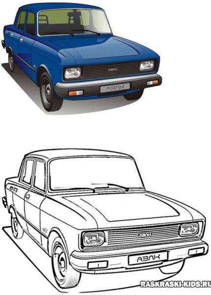 Москвич 2140 рисунок