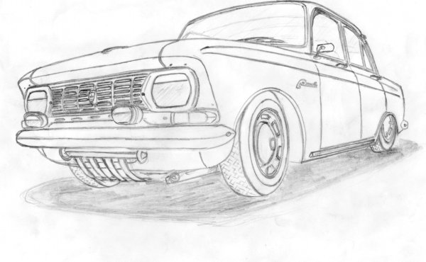 Москвич 412 рисунок