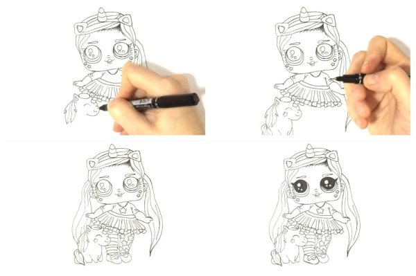 Пошаговое рисование ЛОЛ