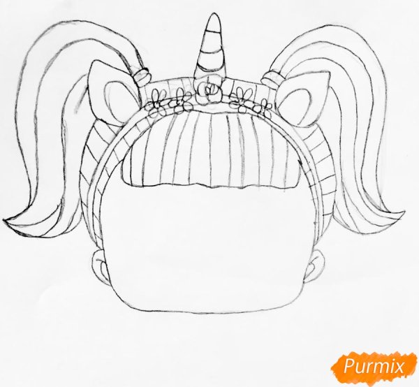 Куклы ЛОЛ рисунок карандашом Единорожка