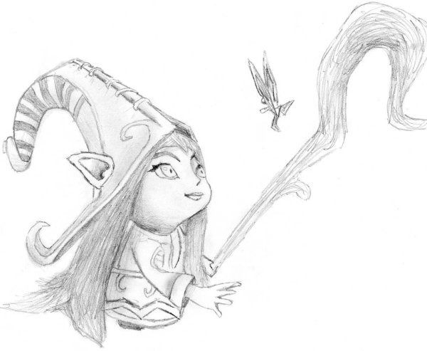 Лига легенд рисунки карандашом