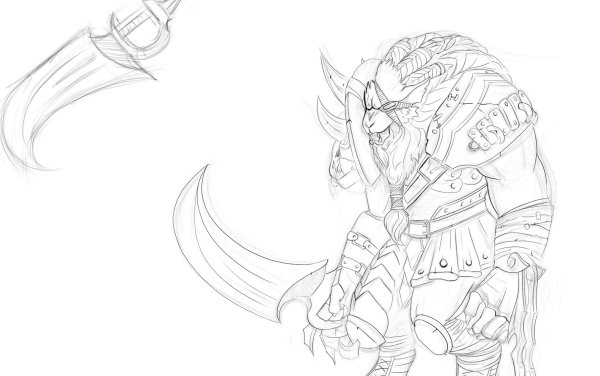 Ренгар карандашом