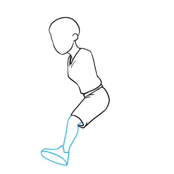 Поэтапное рисование баскетболиста