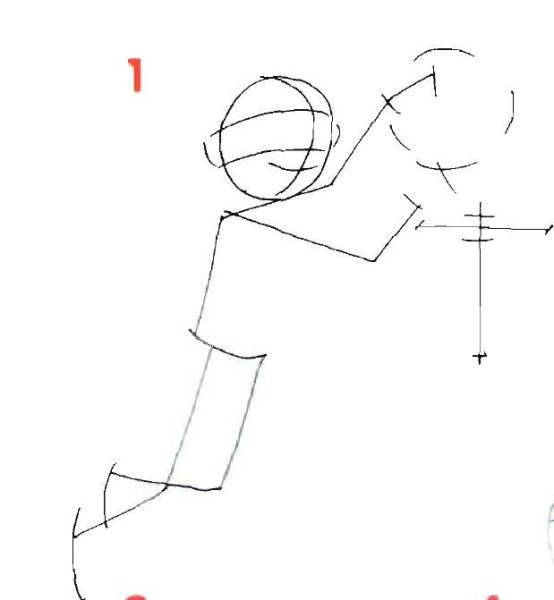 Баскетболист рисунок карандашом поэтапно