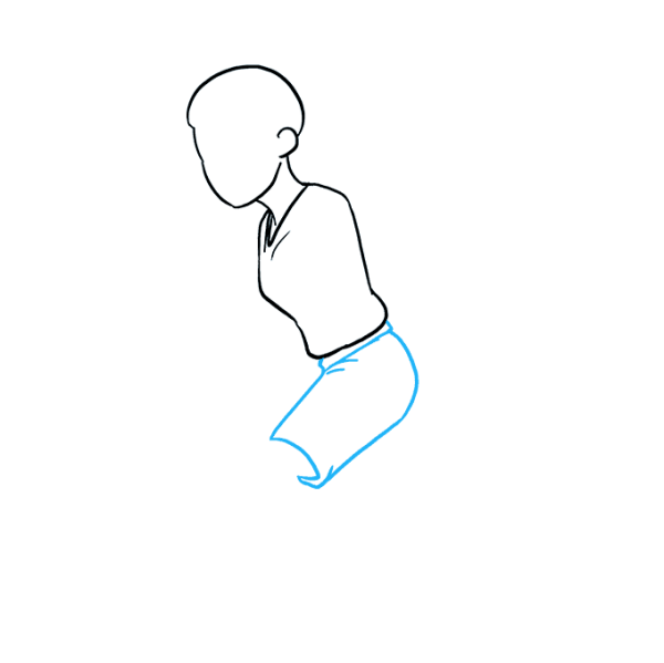 Пошаговое рисование баскетболиста для детей