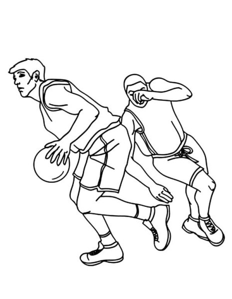 Раскраска баскетбол