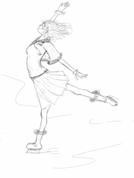 Эскизы фигуристов